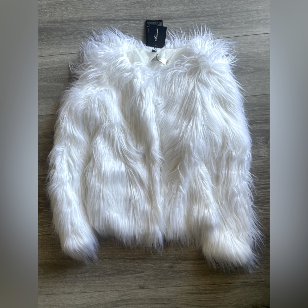 White Fur Light Up Jacket